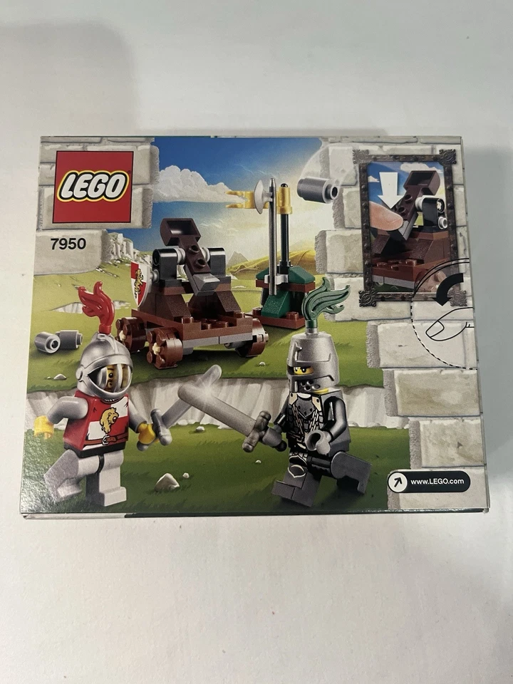 LEGO 7950 Castle Kingdoms: Knight's Showdown Catapulta Escudo 61 Piezas NUEVO Raro Foto 2 de 4