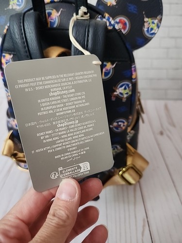 Disney Cruise Line Loungefly Rucksack Wish Navy Gold Rapunzel - Bild 7 von 10
