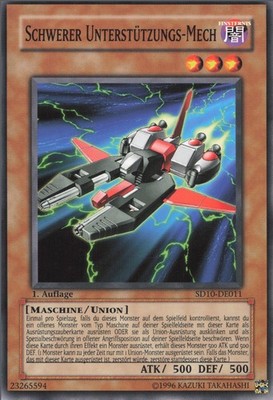 YuGiOh Schwerer Unterstützungs-Mech SD10-DE011 Common Excellent 1st