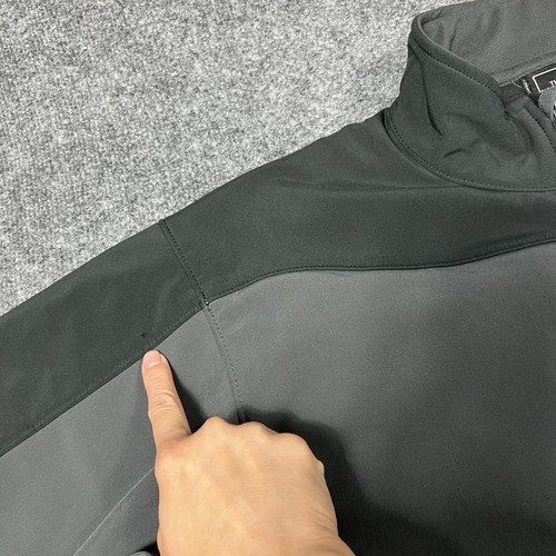 North Face Jacket Mens XL Gray Black TNF Apex Softshell Outdoor Full Zip Pockets - Picture 5 of 17