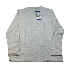 English Laundry Long Sleeve Crew Neck Shirt Mens Large Speckled Gray Comfort NEW