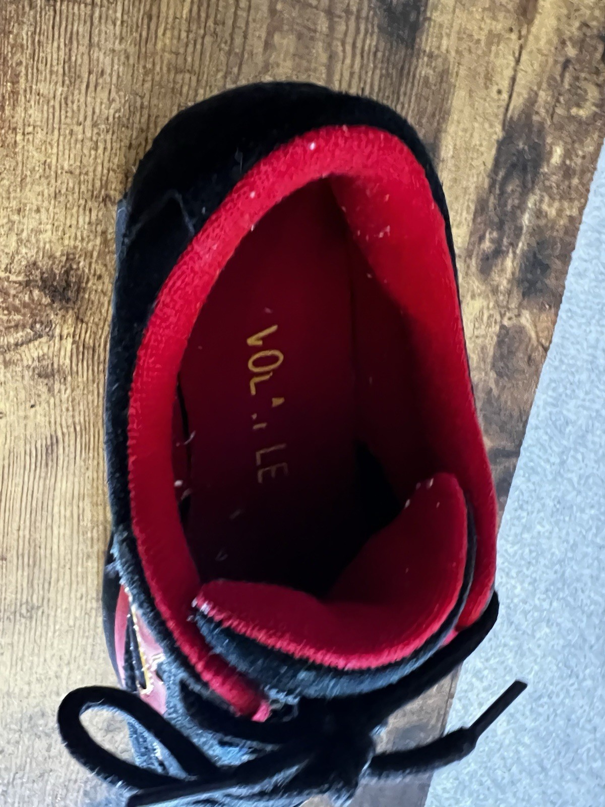 Volatile Arson Flame Platform Sneakers Black Red … - image 9