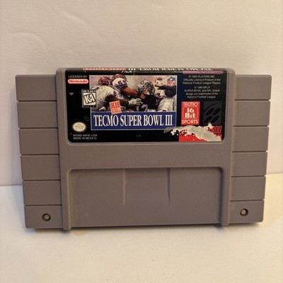Tecmo Super Bowl III - Super Nintendo (SNES) 