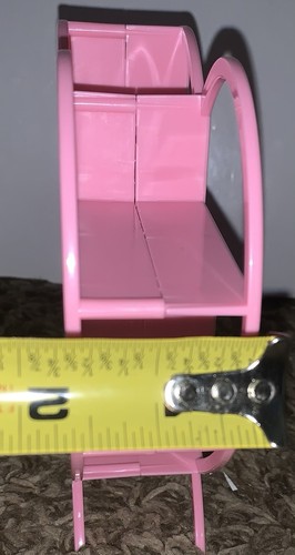 Estante corazón rosa para casa de muñecas Barbie ~ soporte - Imagen 4 de 4