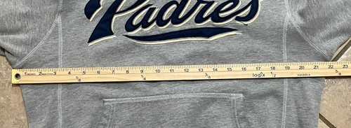 San Diego Padres Nike Center Swoosh Hoodie Men’s Small Heather Gray - Picture 5 of 13