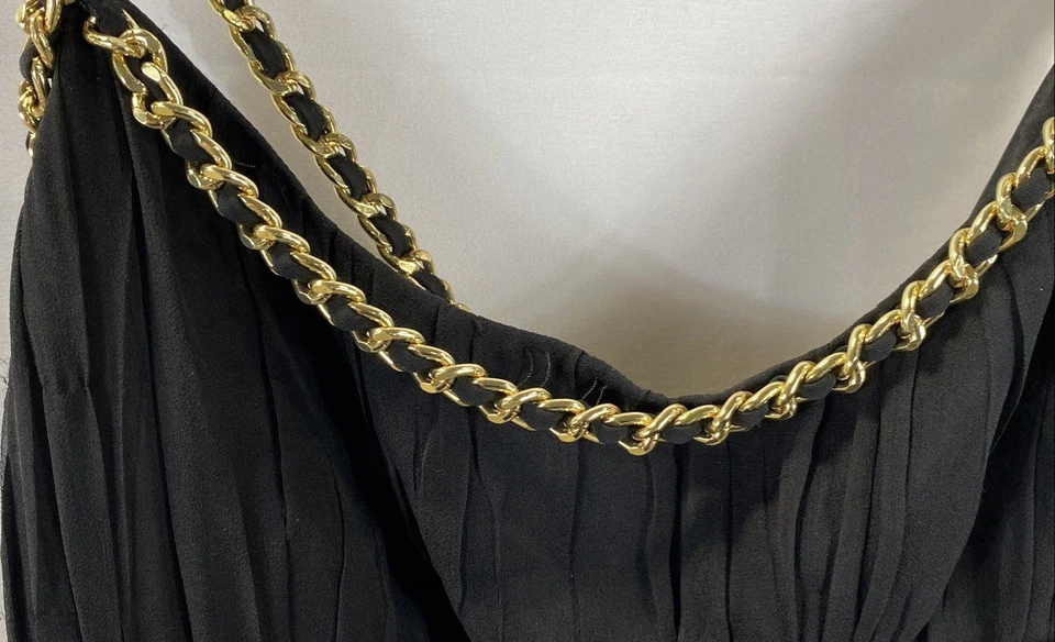 Женское черное платье-цепочка Moschino размер 4 - Изображение 4 из 4