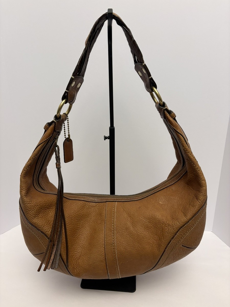COACH Tobacco Brown Leather Soho Dylan Hobo L/XL 10045 Shoulder
