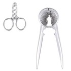  2 Stück Mühelose Nussschalenzange Metall Walnussöffner Waschbare