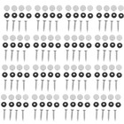 100 PCS Decorative Mirror Nails Advertising Screws Bathroom Brushed