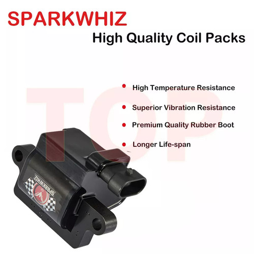 For Chevy GMC 4.8L 5.3L 6.0L 8.1L Square Ignition Coil & Spark Plug Wire Pack 8 - Bild 12 von 24