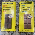 ‘No Name’ Dark Chocolate Bar And Milk Chocolate Bar. Product Of France. 100 G