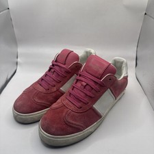 Valentino Garavani Fly Crew Suede Low Top Studded Sneakers Women Size 38 1/2