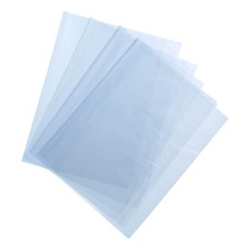 100Pcs 23.5x17.5 Inch Shrink Wrap Bags, Blue Clear PVC Heat Shrink Wrap