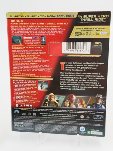 Iron Man 3, 3-D Blu-Ray/Blu-Ray/DVD Set, 2013 - Picture 3 of 4