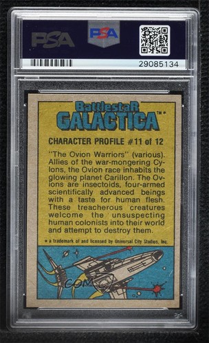 1978 Topps Battlestar Galactica Night of the Metal Monsters #90 PSA 9 MINT 0ts2 - Picture 2 of 3