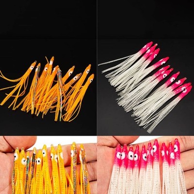 Angelköder Fishing Lures Nadelform Oktopus PVC Teile Tintenfisch Zubehör