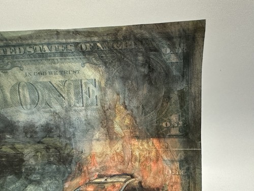 Chris Boyle - Hot Fuzz - 1/1 Money Art Sammlerstück Dollars & Münzen - Bild 4 von 11