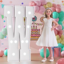 Light Up Letters, Marquee Letters 4 Feet Tall with Cool White Light, Large Le...