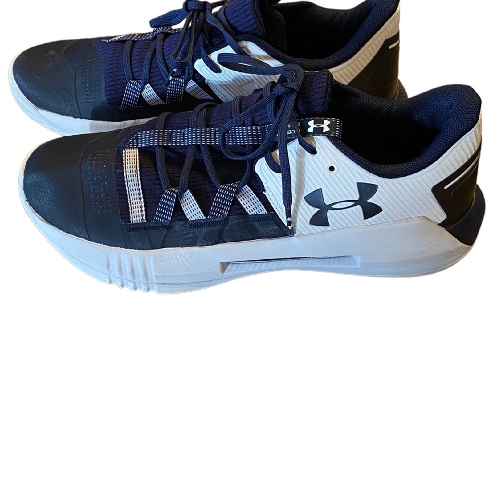 Under Armour Shoes Block City 2.0 Womens 9.5  Navy/ White Sneakers thumbnail 3