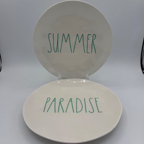 Rae Dunn Summer Paradise Plates Set, Artisan Collection, Decorative Plates - Picture 1 of 5