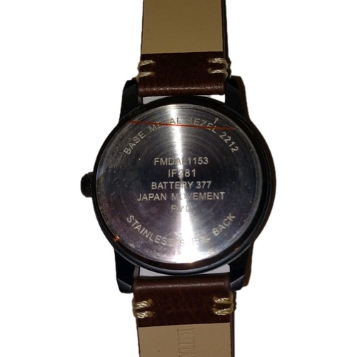 Orologio Cinturino Marrone FMDAL1153 IF281 Funzionante Imitazione Pelle - Foto 3 di 6
