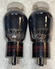 MATCHED PAIR TUNGSOL 6B4G AUDIO VACUUM TUBES DUAL FLAT PLATE AMPLITREX NOS