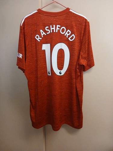 Manchester United Marcus Rashford #10 Herren Adidas Trikot Gr. 2XL Polyester - Bild 6 von 7