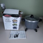 Presto Diamond Coat Ceramic Multi Cooker And Steamer With Stem Fry Basket 06007