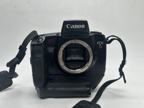Canon EOS 5 analoge 35mm Spiegelreflexkamera Body mit Auto Winder funktioniert guter Zustand