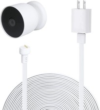 Power Adapter with 16.4Ft Cable for Google Nest Cam Battery Weatherproof Charger
