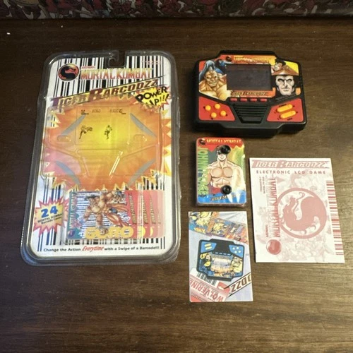 Mortal Kombat 1992 Tiger Barcodzz Complete W Cards, Manual & Package - Authentic