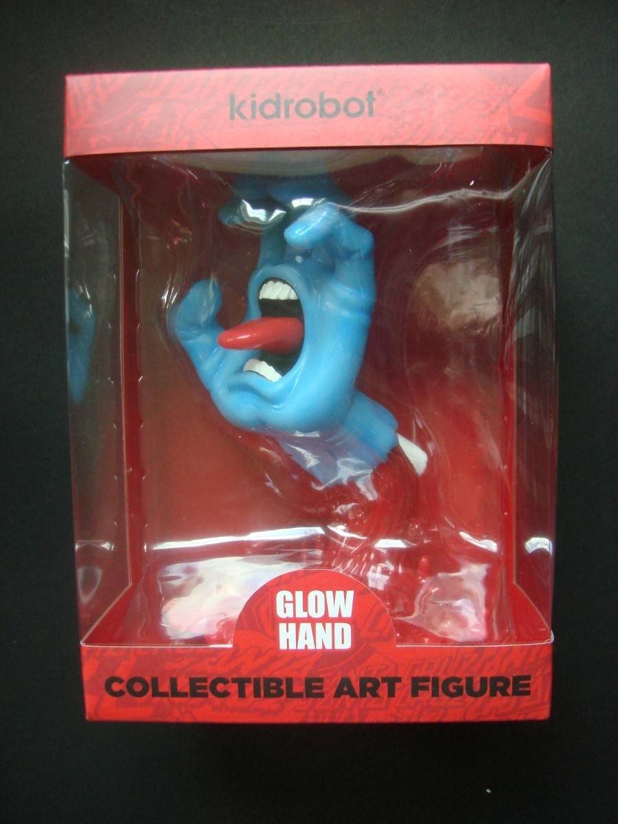 サンタクルーズ×kidrobot 40周年記念フィギュア Kid Robot Santa Cruz Screaming Hand Figure Glow in-Dark 9” Art