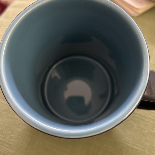 Starbucks 2012 Yukon Blend weiß Eisbär auf schwarz Kaffeetasse Becher blau innen - Bild 3 von 4