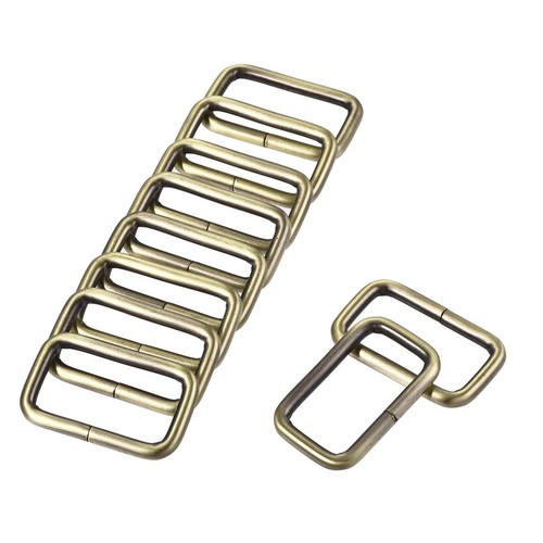 Metal Rectangle Ring Buckles 38x20mm for Bags Belts DIY Bronze Tone 10pcs - Zdjęcie 1 z 5