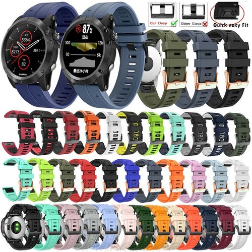 Correa de reloj de silicona deportiva de 20 mm para Garmin Fenix 8 43 mm/7S/6S/6S Pro/5S/5S Plus - Imagen 13 de 495