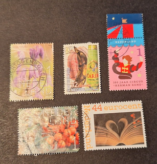 NETHERLANDS 5 x Modern STAMPS Stamped B
