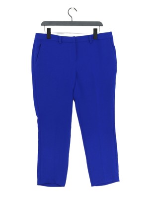 Ba&sh Damen Anzughose M blau 100% Polyester gerade Anzughose
