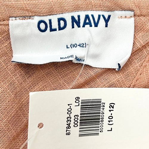 Old Navy Girl's Peachy Pink Cotton Flutter Sleeve Dress NWT - Picture 7 of 8