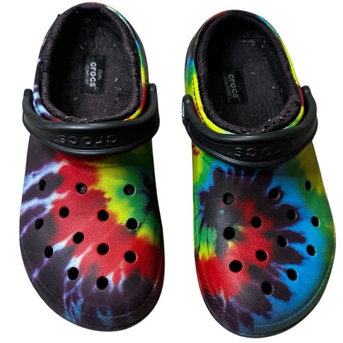 CROCS Crocs -Unisex Classic Tie Dye Lined Clog size 6/8 - Picture 6 of 6