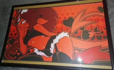 Official Helluva Boss Sexy Pin-Up Sallie May Valentine's 2022 Desk Play Mat