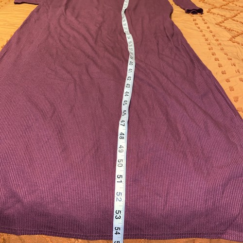 Edited by Remi Bader Women's Cutout Dress Long Burgundy Size XL Ribbed Bodycon - Picture 6 of 9