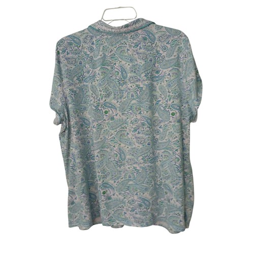 Charter Club Pajama Set Womens 2X Paisley Print Short Sleeve & Capri Pants #I-1 - Picture 11 of 12