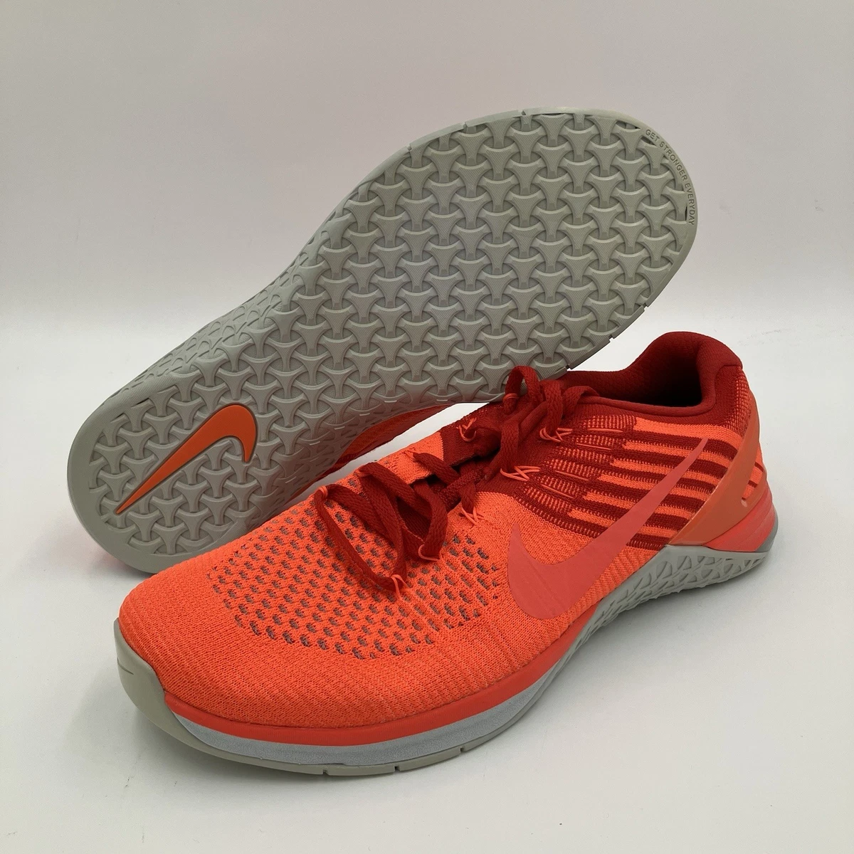 Nike Metcon DSX Flyknit Training Shoes Men\'s Size 10 Total Crimson 852930-800 Nike Metcon Dsx Flyknit Men US 10 Cross Training Black White  main image 2