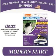 Hartz Ultraguard Plus Flea  Tick Collar for Cats and Kittens