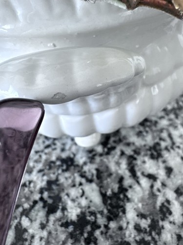 Set di due composizioni floreali in ceramica alte 11” e larghe 9” - Foto 9 di 11