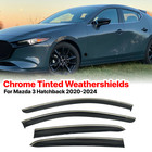 For Mazda 3 Hatchback 2019-2025 Weather Shield Window Visor Rain Guard Sun Shade (For: Mazda)