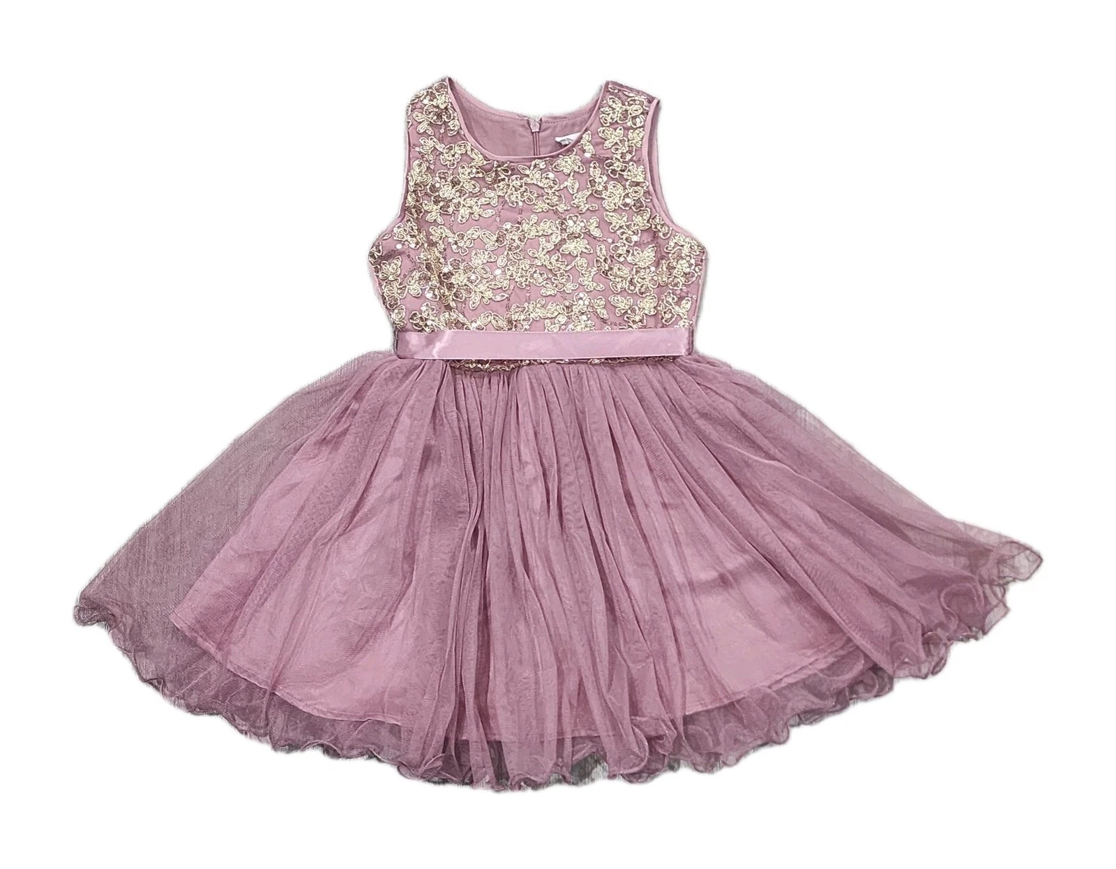 Beautees Girls Party Dress Pink Sizes 4T