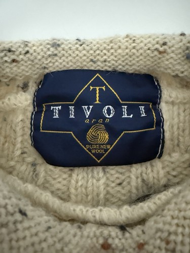 Tivoli Aran Wool Chunky Cable Knit Children's Sweater - Age 4/5 Horses - Picture 3 of 6
