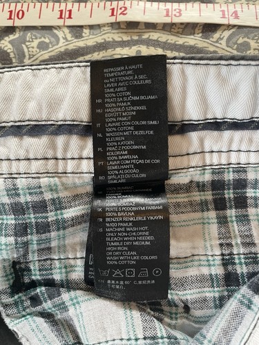 H&M LOGG Black Cargo Shorts Men's 33 Cotton Casual - Picture 7 of 10