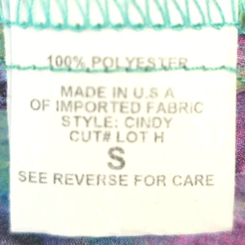 Klaveli Tunika-Bluse abstrakt Animalprint Tye Dye Gr. S/M Spitzendetail V-Ausschnitt - Bild 7 von 13